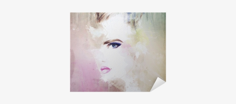 Woman Portrait - Wash-out Woman Any Day Planner Notebook [book], transparent png #1062135