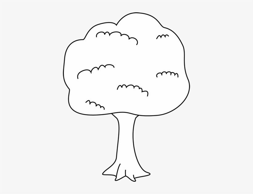 Tree Black And White Black And White Tree Clip Art - Tree Clipart White Tree, transparent png #1062766