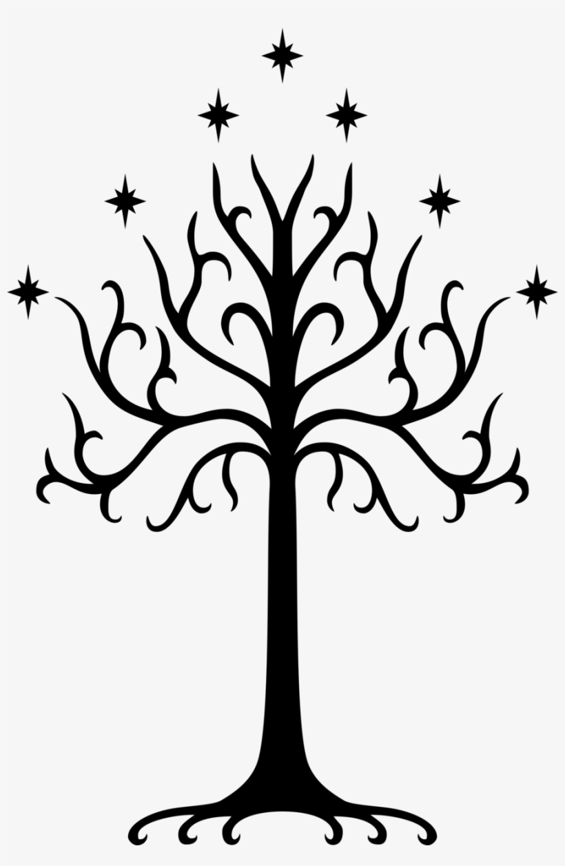 White Tree Of Gondor Symbol By Drdraze-d7ebn9l - Lord Of The Rings Clip Art, transparent png #1062953