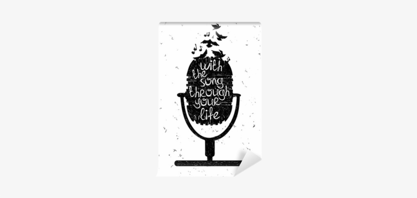 Microphone Silhouette Png Download - Lyrics Journal: Lyrics Journal For Songwriting (8.5, transparent png #1063261