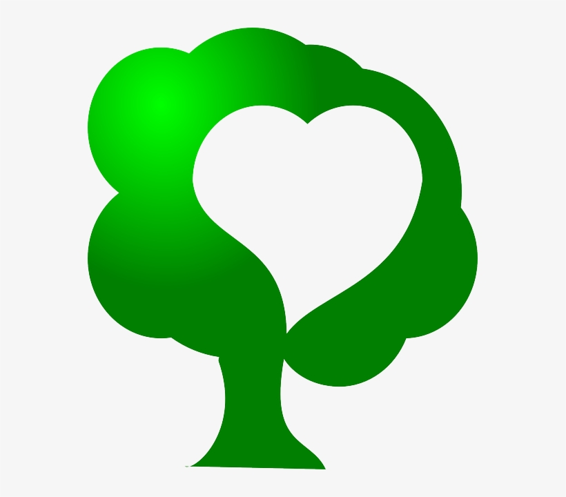 Green, Icon, Tree, Heart, Love, Save, Environment, - Save The Trees Clipart, transparent png #1063314