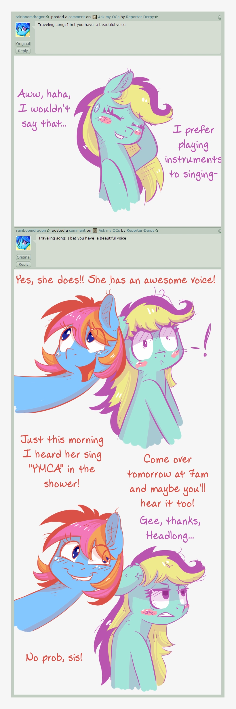 Kyaokay, Ask, Comic, Oc, Oc - Cartoon, transparent png #1063425