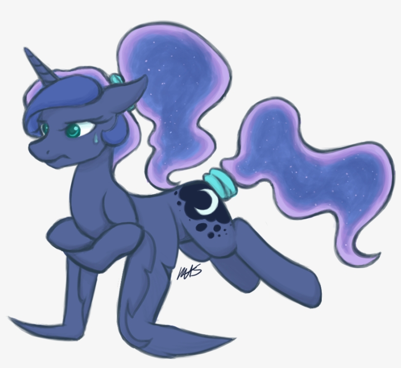 Alternate Hairstyle, Artist - Princess Luna Scowl, transparent png #1063688