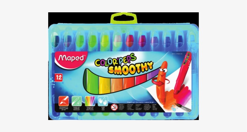 Crayon Maped Color'peps Smoothy 12's, transparent png #1063747