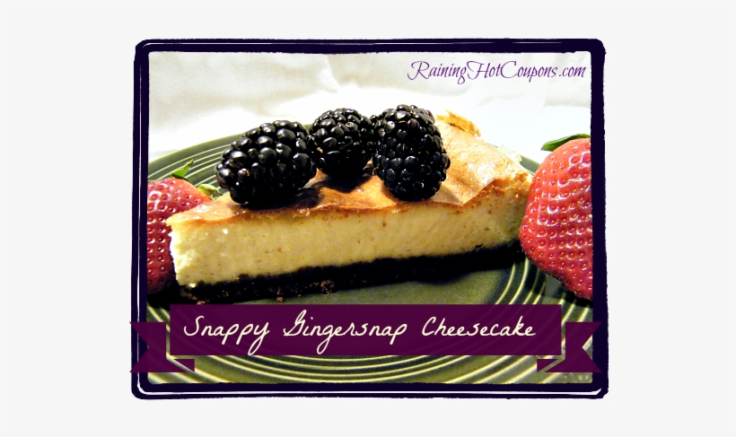 Snappy Gingersnap Cheesecake - Cheesecake, transparent png #1063923