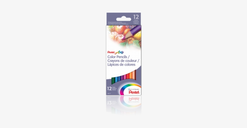 Pentel Arts® Color Pencils, 12 Count - Pentel Arts Colored Pencils - 12 Pencils, transparent png #1063988