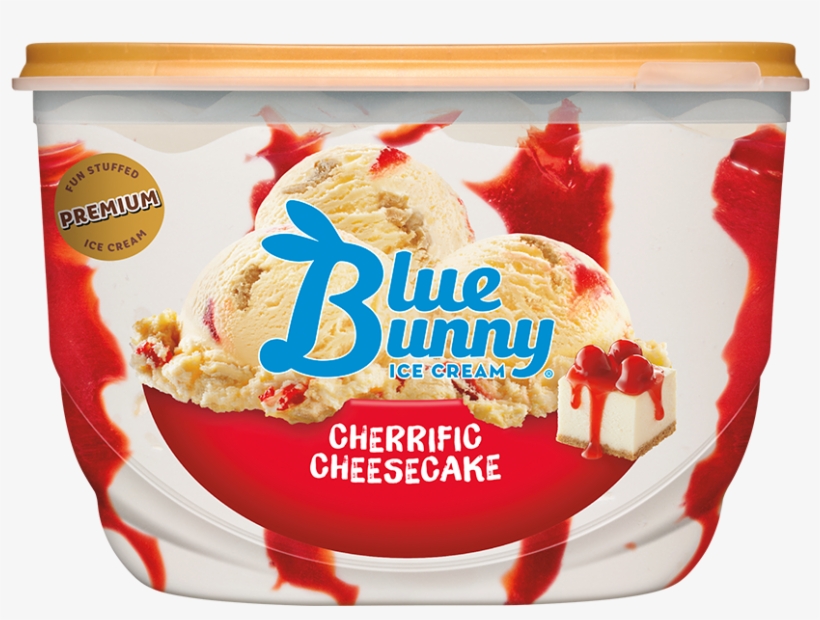 Strawberry Cheesecake Ice Cream Blue Bunny, transparent png #1064026