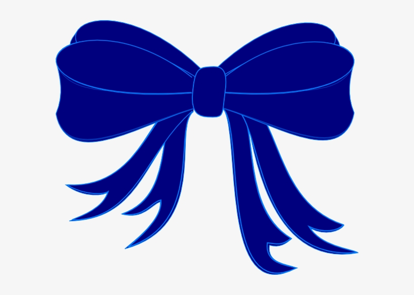 Blue Bow Transparent PNG Clip Art Image​