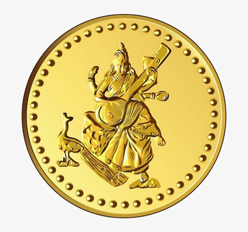 Lakshmi Gold Coin Png Picture - Vijaya Dashami Wishes In Malayalam, transparent png #1064450