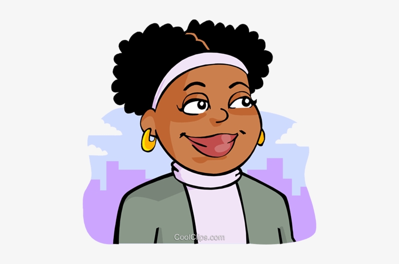 African-american Woman Royalty Free Vector Clip Art - African American Lady Clip Art, transparent png #1064499