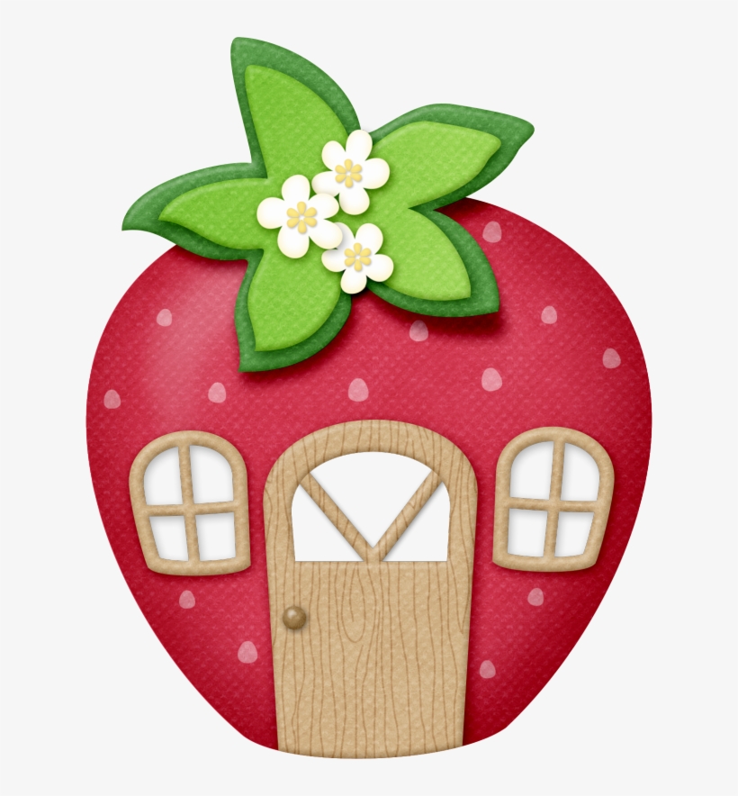 Casita De Fresa - Strawberry Shortcake House Clipart, transparent png #1064539