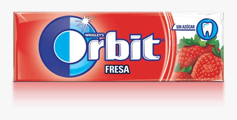 Chicles De Fresa Sin Azúcar Orbit - Chicles Orbit, transparent png #1064582