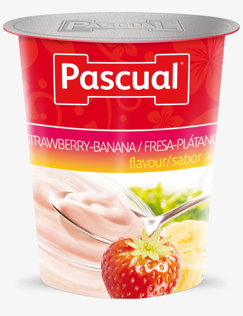 Yogur Fresa Platano Pascual - Calidad Pascual, transparent png #1065033
