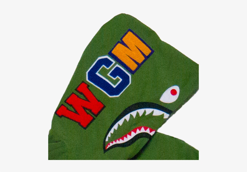 Bape Shark Rain Jacket - Bathing Ape Olive Shark - 1st Og Bape Camo Ponr Shark, transparent png #1065362