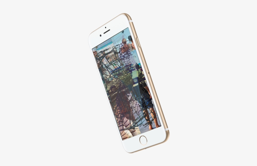 Iphone6broken2 - Shattered Glass Ball Throw Blanket, transparent png #1065421