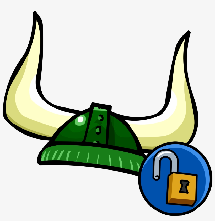 Emerald Viking Helmet Icon - Club Penguin Rewritten Items, transparent png #1065693