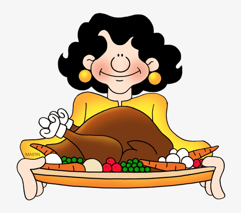 Feast Clipart Cartoon Food - Thanksgiving Feast Clip Art, transparent png #1066199