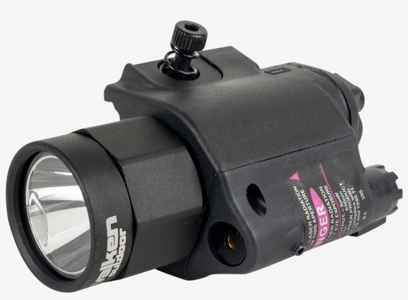 V Tactical Led Flashlight/laser Sight Combo - Flashlight, transparent png #1066223