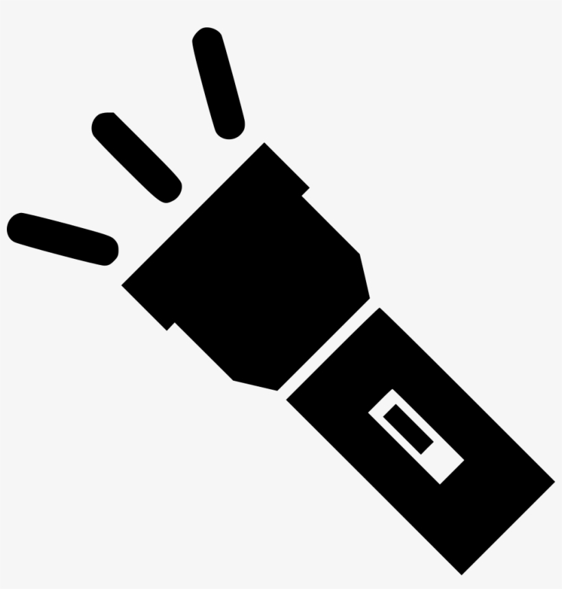 Lighter Torch Flashlight Light Flash On Comments - Silueta De Lapiz, transparent png #1066412