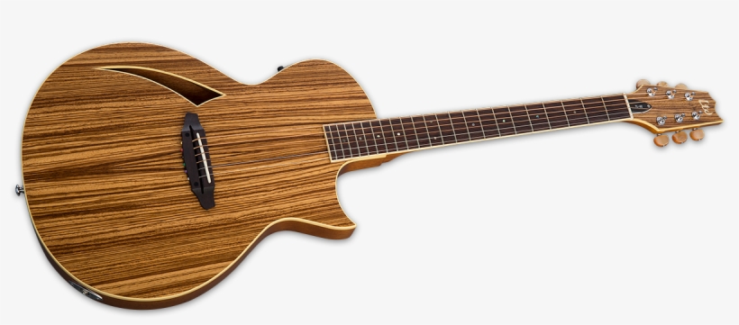 Large - Esp Ltd Tl-6z Thinline Series Acoustic Electric Guitar, transparent png #1066546