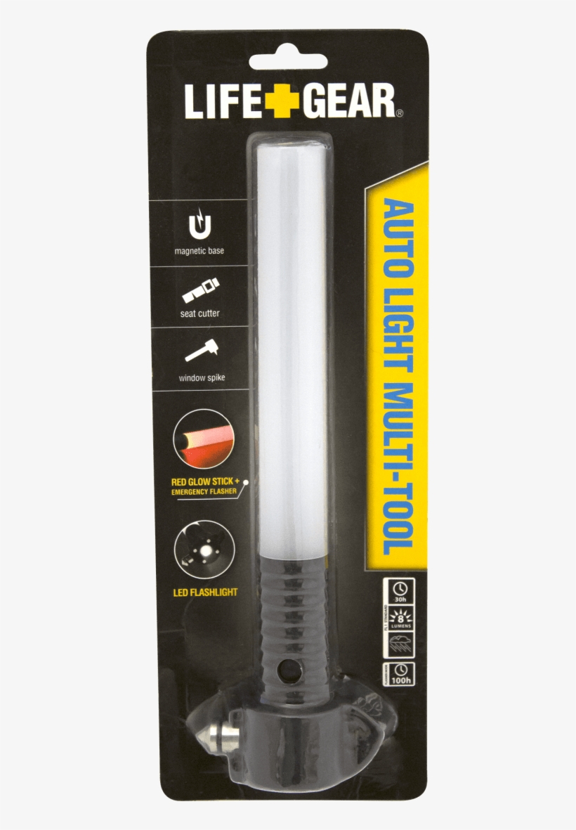 Online Exclusive Life Gear Auto Emergency Tool Led - Life Gear Glow Flashlight - Black, transparent png #1066825