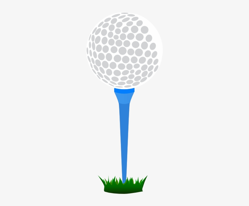 Jpg Free Stock Blue Clip Art At Clker Com Vector - Golf Ball On Tee Clip Art Png, transparent png #1067156