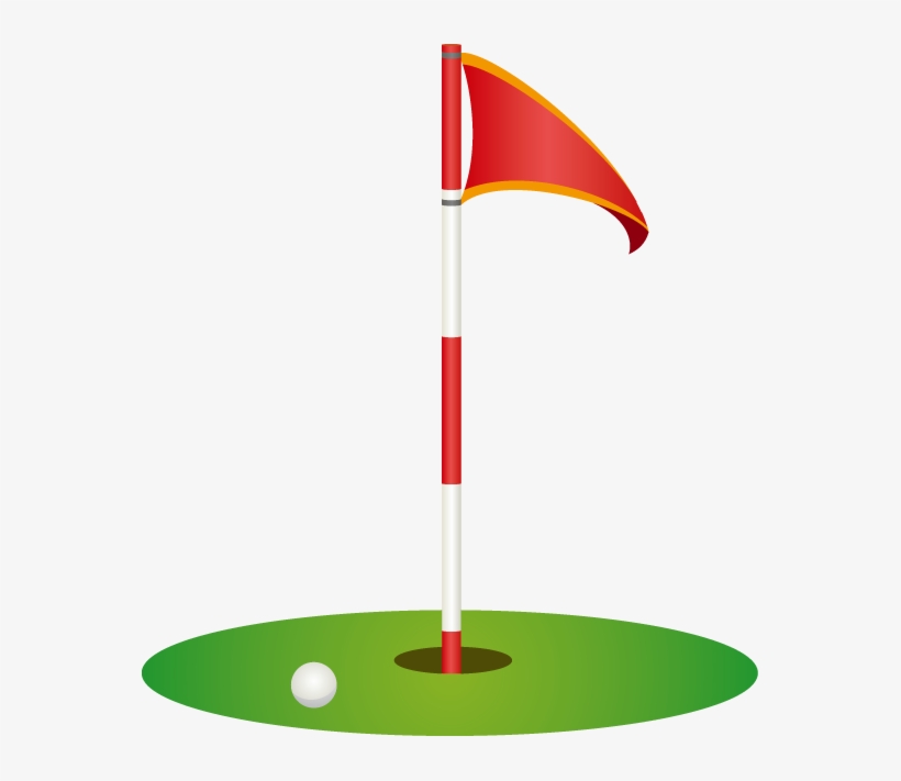 Golf Ball Logo Png Download - Golf Flag And Hole, transparent png #1067261