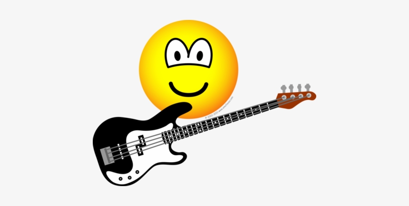 Bass Playing Emoticon - Bass Player Emoji, transparent png #1067280