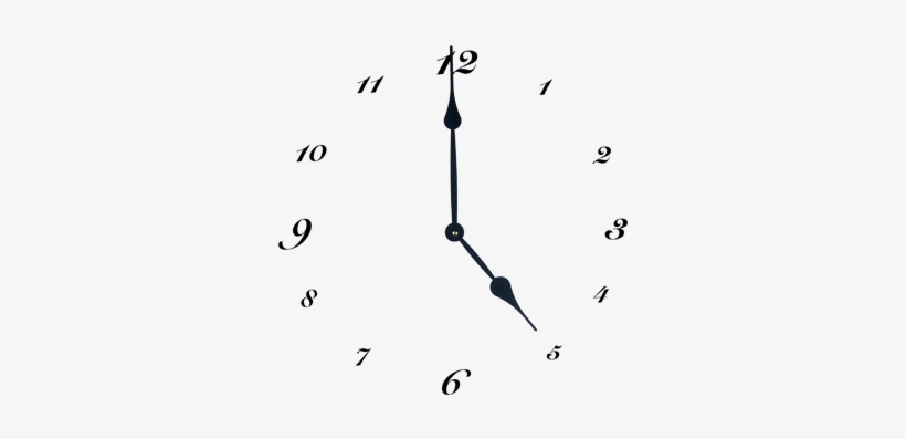 Clock Face Black - Cadran Retro Vintage Bombeli Cam Duvar Saati Ahşap, transparent png #1067506