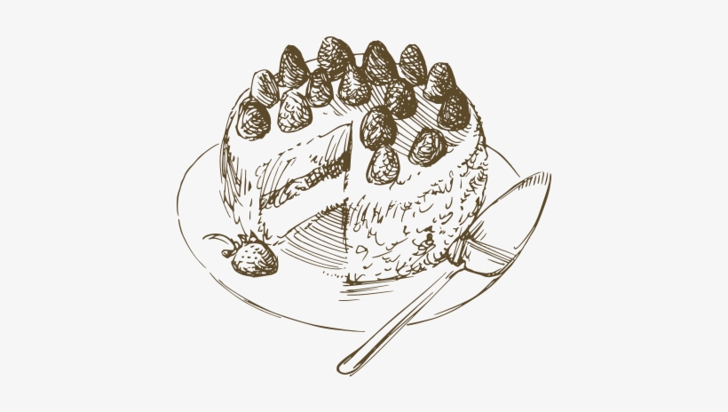 Collection Of Cake - Vintage Cake Illustration Png, transparent png #1068034