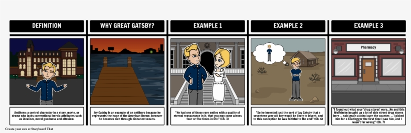 The Great Gatsby - Anti Hero Examples, transparent png #1068036