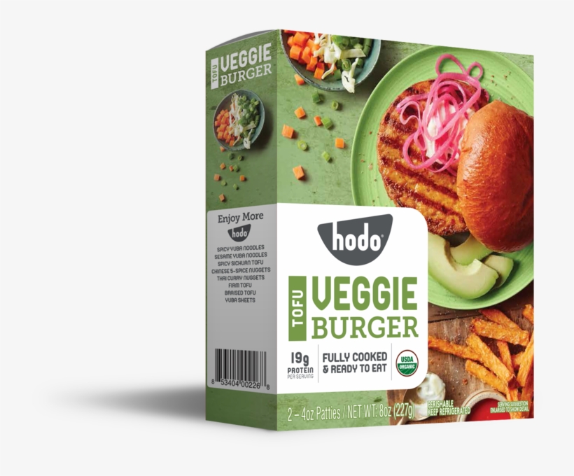 Hodo Tofuveggieburger 3d Front - Hodo Veggie Burger, transparent png #1068489