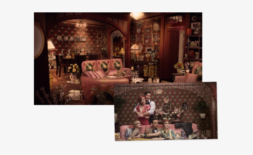 Great Gatsby Sketches Scenes Ss08 - Great Gatsby Movie House, transparent png #1068530