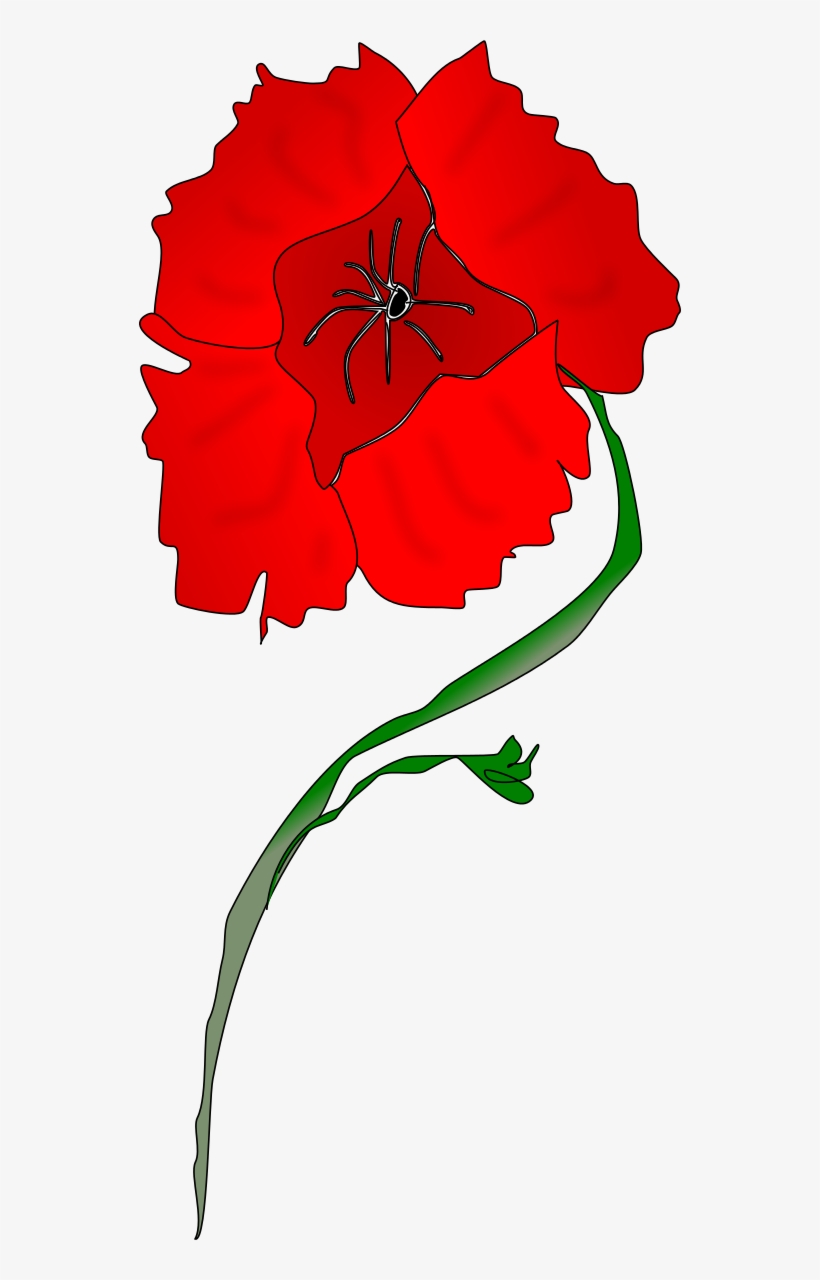 Red Poppy Clipart - Png Red Poppy Art, transparent png #1068593