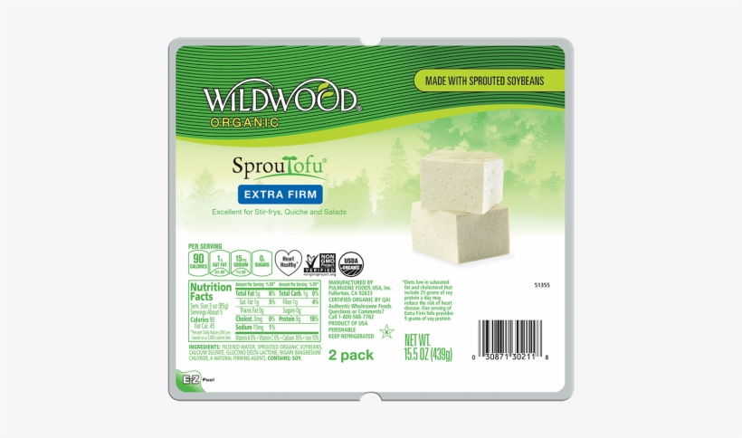 By Wildwood - Pulmuone All Natural Firm Tofu, transparent png #1068731