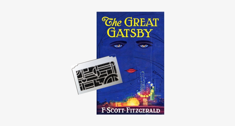 Art Deco - Book Cover The Great Gatsby, transparent png #1068791
