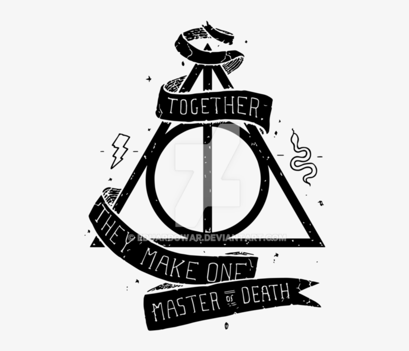 The Uploaded By Childofthedarkness And Hp Image - Harry Potter Deathly Hallows Png, transparent png #1069124