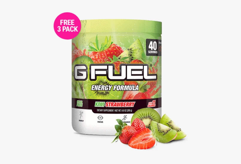Kiwi Strawberry Tub Free 3 Pack - G Fuel Battle Jar, transparent png #1069146