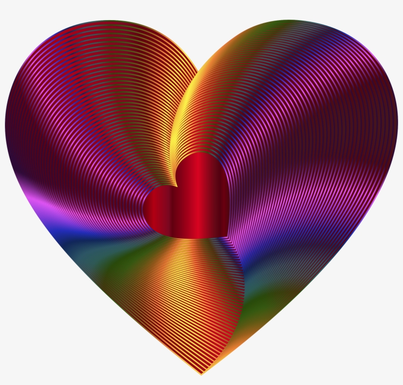 This Free Icons Png Design Of Golden Heart Of The Rainbow, transparent png #1069147