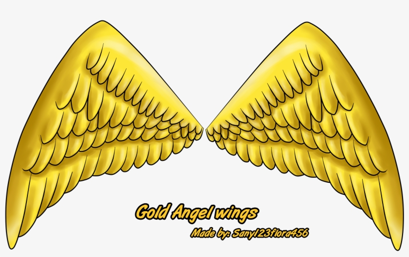 Gold Angel Wings By Xxsunny Bluexx On, transparent png #1069635
