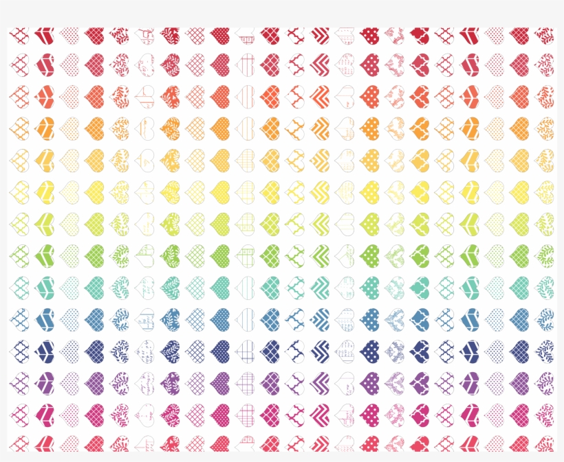 Png Rainbow Heart A2 Melstampz - Portable Network Graphics, transparent png #1069708