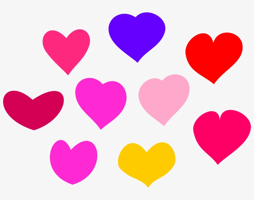 Hearts Heart Clipart Rainbow Clipart Image 7 - Hearts Clipart, transparent png #1069811