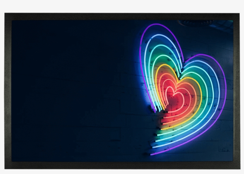 It Accessories 24"x15" Overall Print Doormat - Neon Sign, transparent png #1070006