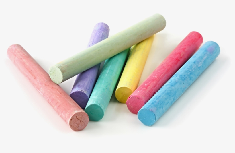 Chalk Png Transparent Images - White And Colored Chalk, transparent png #1070145