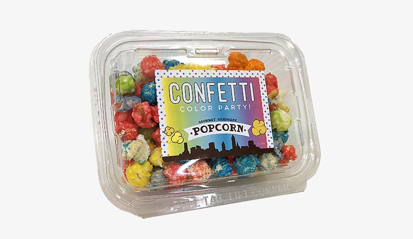 Confetti Color Party Gourmet Handmade Popcorn - Party, transparent png #1070174