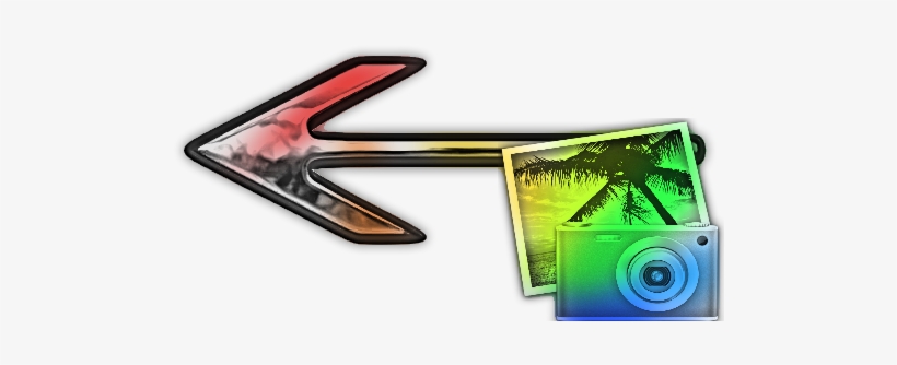 Arrow Pointing Left Towards Navigation - Iphoto Icon, transparent png #1070292