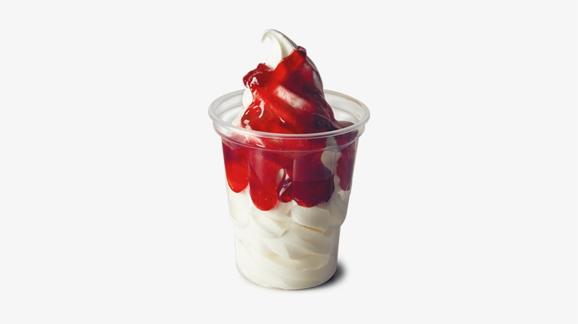 Strawberry Sundae - Mcdonald's Strawberry Sundae, transparent png #1070446