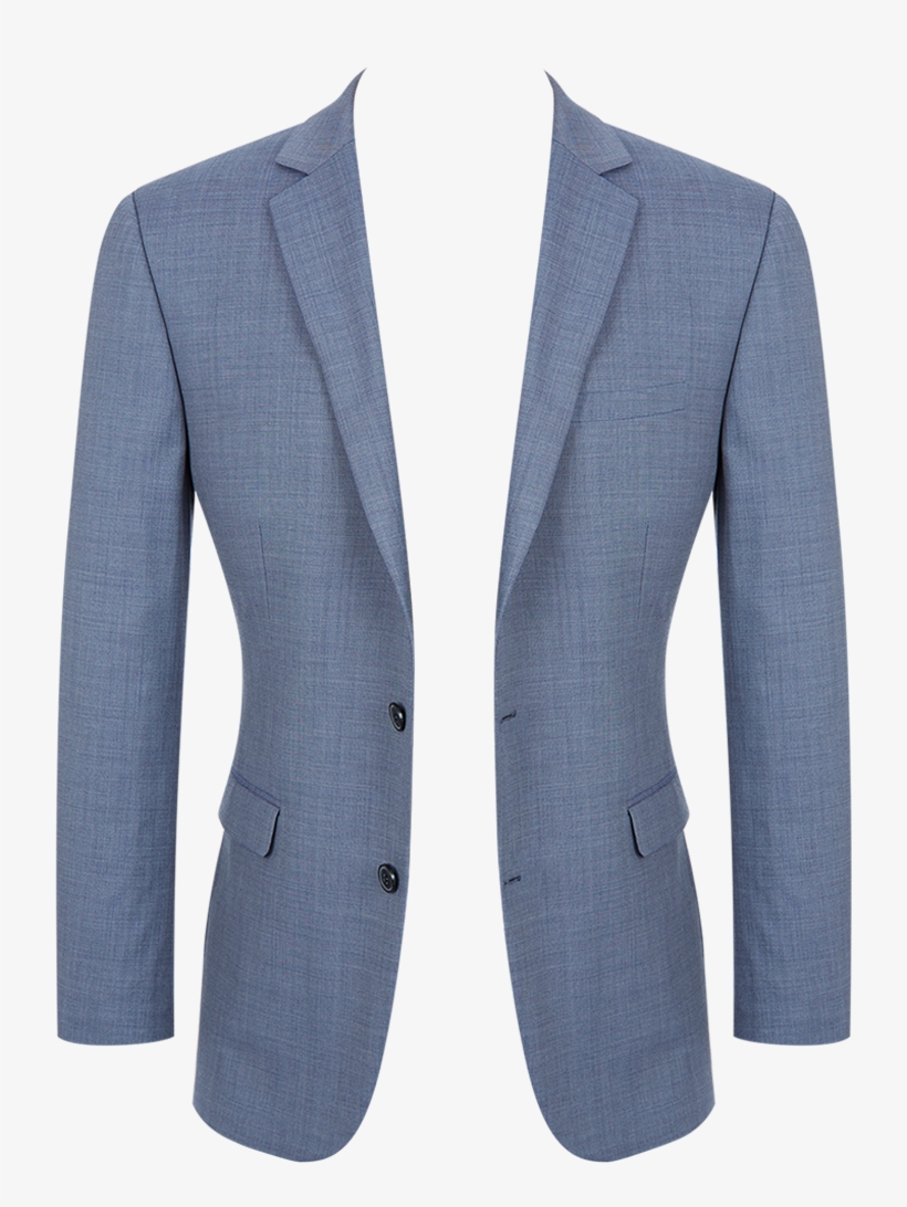 Moss 1851 Light Blue Lounge Jacket - Blazer, transparent png #1070496