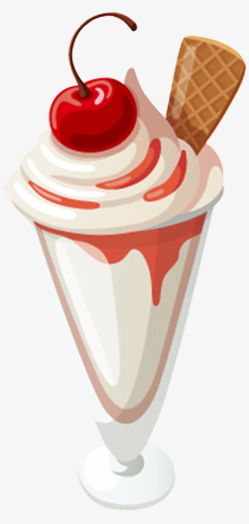 Milkshake Cartoon Png - Vector Ice Cream Sundae - Free Transparent PNG  Download - PNGkey