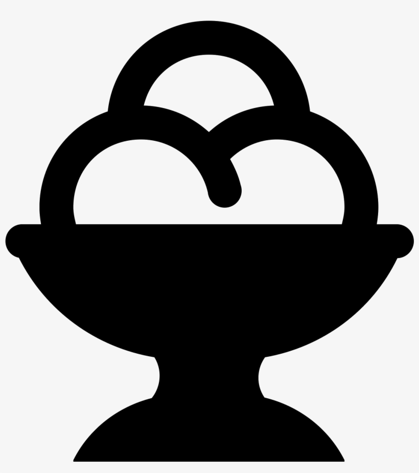 Bowl Clipart Sundae - Sorvete Icon Png, transparent png #1071034